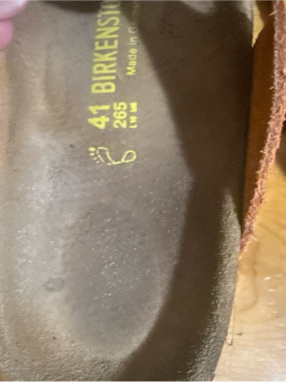 Birkenstock Tangerine Suede Toe-Post Sandals - Picture 6 of 7
